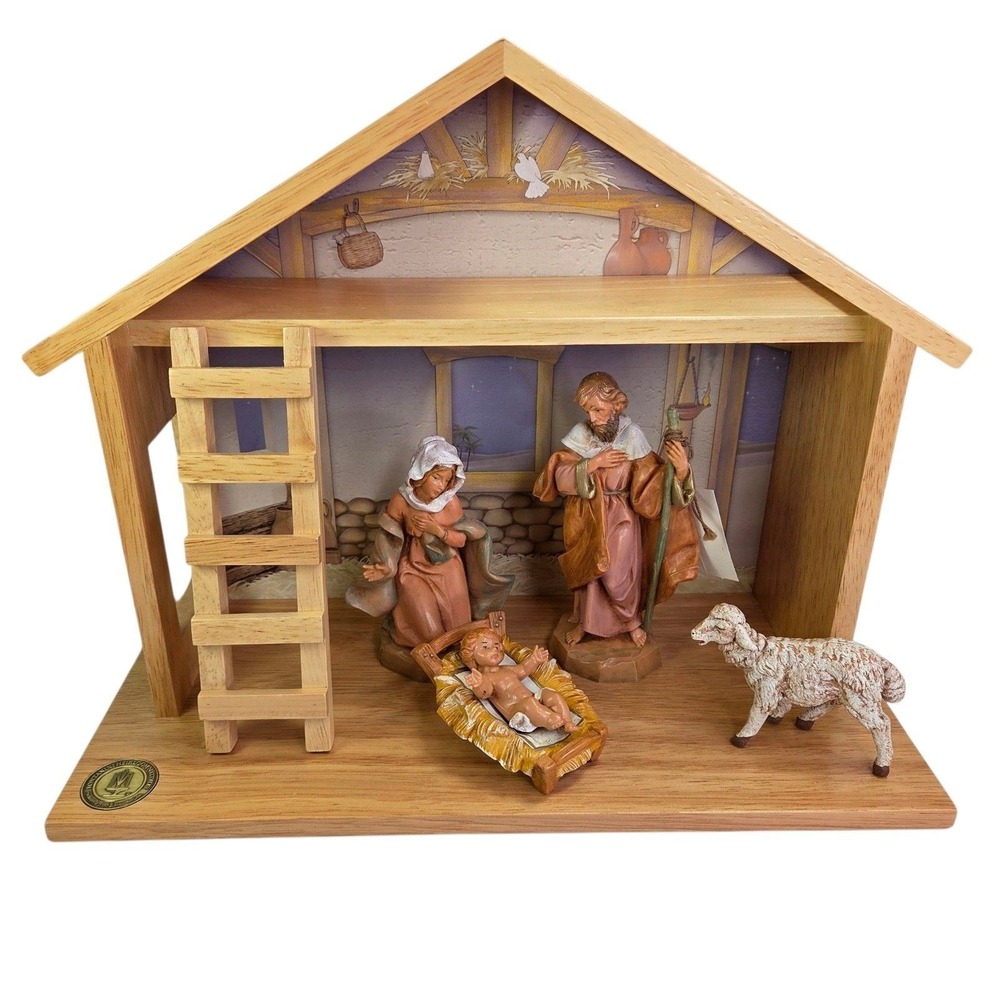 My First Nativity Fontanini 54589 Christmas Creche Italy Holy Family No Angel NW